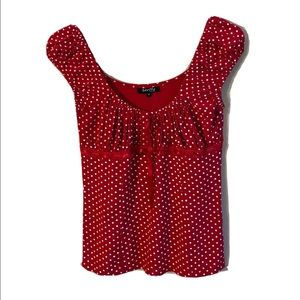 Stella Women’s Polka Dot Cap Sleeve Top